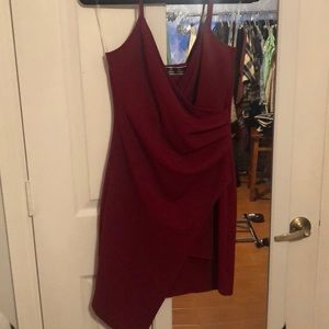 Cross over mini dress